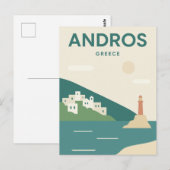 アンドロス・ギリシャのミニマル主義者 ポストカード (正面/裏面)