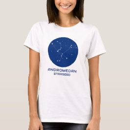 アンドロメダのスターシードTシャツ | ブルーギャラクシーテイ Tシャツ