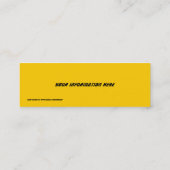 アンドロメダのスターズブックマークビジネスカード スキニー名刺 (裏面)