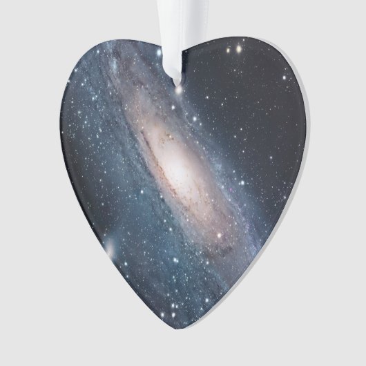 アンドロメダの銀河系の銀河の星の宇宙のトレンディー オーナメント (正面)