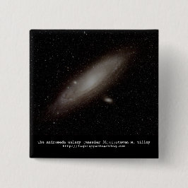アンドロメダの銀河系(M31) 缶バッジ