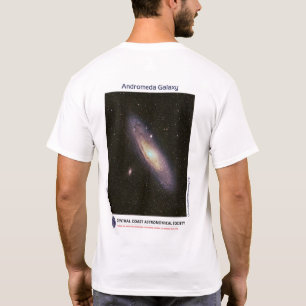 アンドロメダ銀河系バイリークームスフロント&バックティー Tシャツ