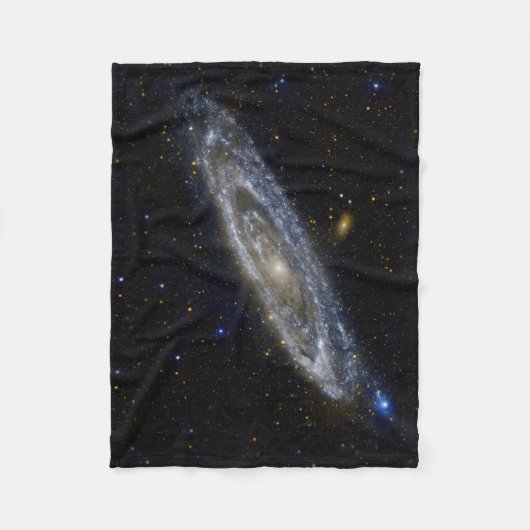 アンドロメダ銀河系星空 フリースブランケット (正面)