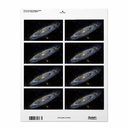 アンドロメダ銀河系 ラベル (フルシート)