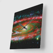 アンドロメダGallaxy スクエア壁時計 (傾斜)