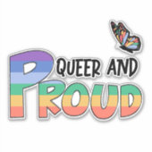 アンド誇りを持った同性愛者レインボー シール (正面)