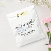 アンド・ソー・トゥゲザー ウェディング フェイバーバッグ (封をした状態)