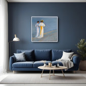 アンナとマリーのビーチファインアート ポスター