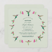 アンナのハチドリ 招待状 (正面/裏面)