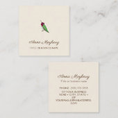 アンナのハミングバードスクエアビジネスカード スクエア名刺 (正面/裏面)
