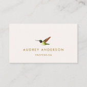 アンナのハミングバードビジネスカード 名刺 (正面)