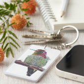 アンナのハミングバード キーホルダー (正面右)