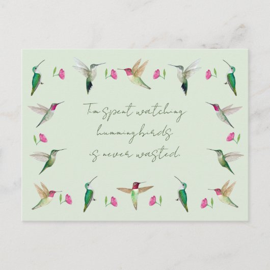 アンナのハミングバード ポストカード (正面)