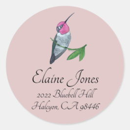 アンナのハミングバード ラウンドシール