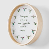 アンナのハミングバード 壁時計 (傾斜)