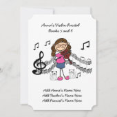 アンナのヴァイオリンのリサイタル招待状改訂5と6 招待状 (正面)