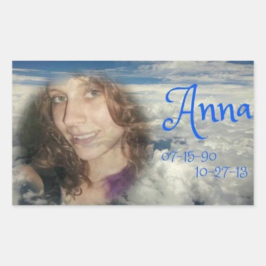 アンナを裂く 長方形シール (正面)