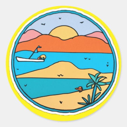 アンナアートステッカー ラウンドシール (正面)