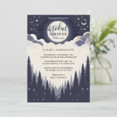 アンナイトサンセットムーンクラウドトワイライトブライダルシャワー 招待状 (スタンド正面)