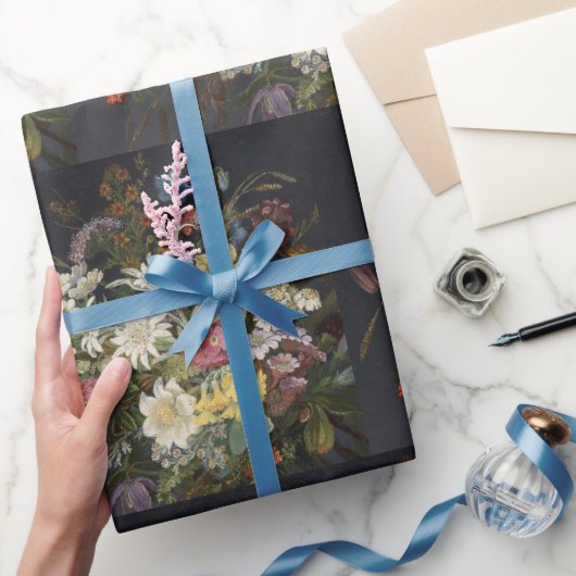 アンナステイナーニッテルヴィンテージアルパインフラワーズラッピ ラッピングペーパー (ギフト)