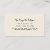 アンナズハミングバードビジネスカード 名刺 (裏面)