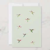 アンナズハミングバード招待状 招待状 (裏面)