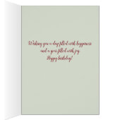 アンナズハミングバード誕生日カード (内側 (右))