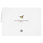 アンナズハミングバード誕生日カード (裏面横)