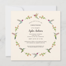 アンナズハミングバード《キリスト教》洗礼式や命名式招待状