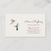 アンナズハミングバード 名刺 (正面)