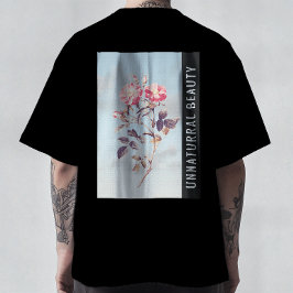 アンナチュラルビューティーモダンヴィンテージローズアートTシャツ Tシャツ
