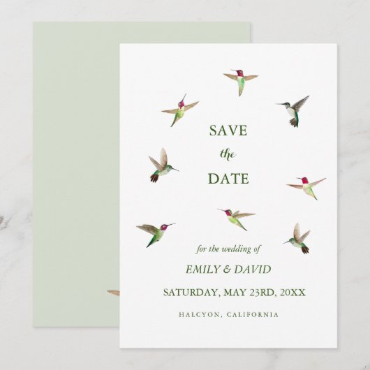 アンナハリハリバチの結婚式　保存日 招待状 (正面/裏面)