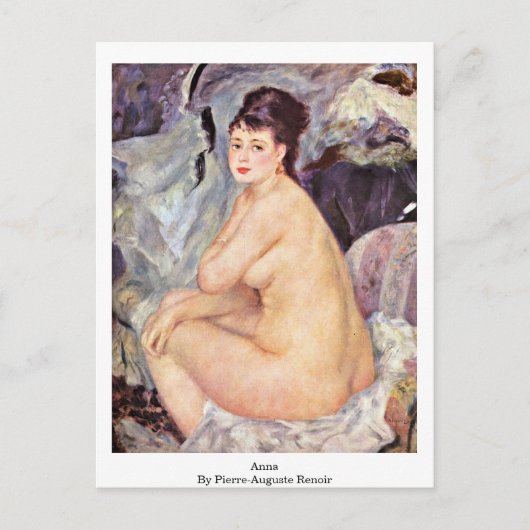 アンナバイピエールオーギュストルノアール ポストカード (正面)