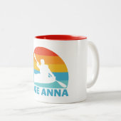 アンナバージニアカヤック湖 ツートーンマグカップ (正面右)