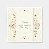 アンナパラシャン最初の米式の写真ウェルカムサイン スタンダードカクテルナプキン (正面)