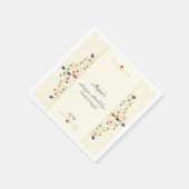 アンナパラシャン最初の米式の写真ウェルカムサイン スタンダードカクテルナプキン (角)