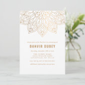 アンナパラシャン金ゴールドホワイトマンダラファースト米式 招待状 (スタンド正面)