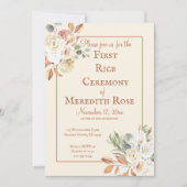 アンナプラシャンファーストライスセレモニーフローラ 招待状 (正面)