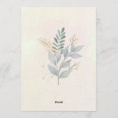 アンナプラシャン儀礼の招待状 招待状 (裏面)