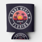 アンナマリアアイランドフロリダビーチレトロサンセット60s 缶クーラー (裏面)