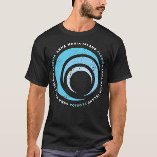 アンナマリアアイランドフロリダビーチレトロヴィンテージウェーブ Tシャツ