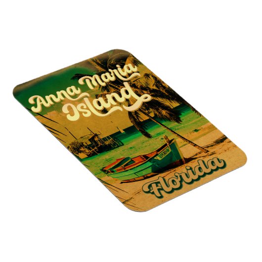 アンナマリアアイランドフロリダビーチレトロ土産60s マグネット (右側)