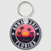 アンナマリアアイランドフロリダビーチレトロ土産 キーホルダー (正面)