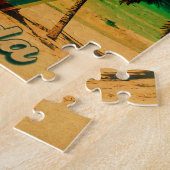 アンナマリアアイランドフロリダビーチレトロ土産 ジグソーパズル (側面)