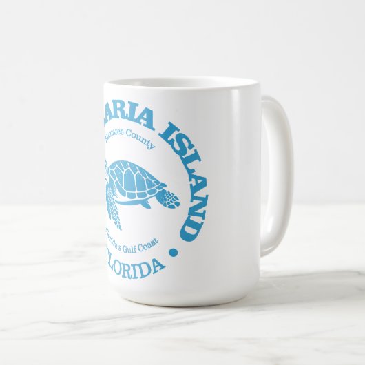 アンナマリア島(ウミガメ) コーヒーマグカップ (正面右)