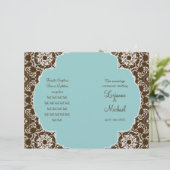 アンナリーゼダマスク – フォーマル結婚式 プログラム (スタンド正面)