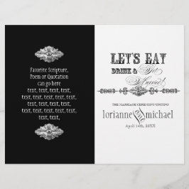 アンナリーゼダマスク – フォーマル結婚式 プログラム