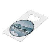 アンナヴァージニア湖リフレクション クレジットカード栓抜き (正面アングル)