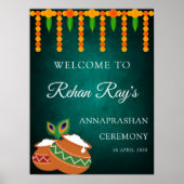 アンナ伝統的ラシャン歓迎サイン ポスター (正面)