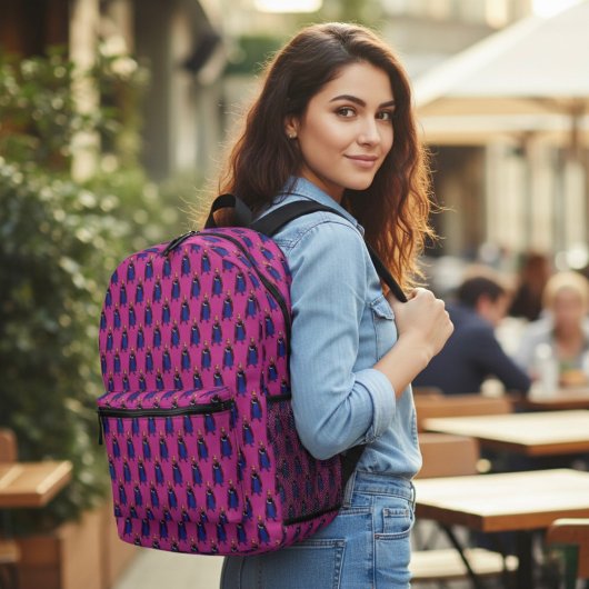 アンナ印刷バックパック プリントバックパック